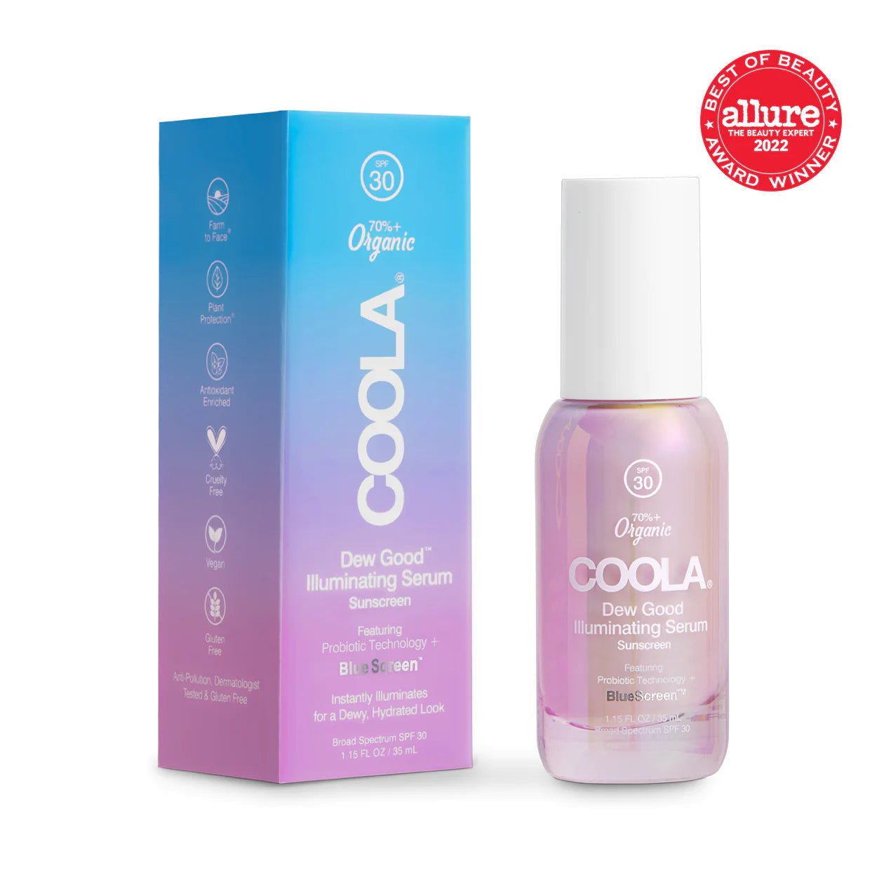 Dew Good Illuminating Serum Sunscreen with Probiotic Technology SPF 30 - Espace Skins Montreal